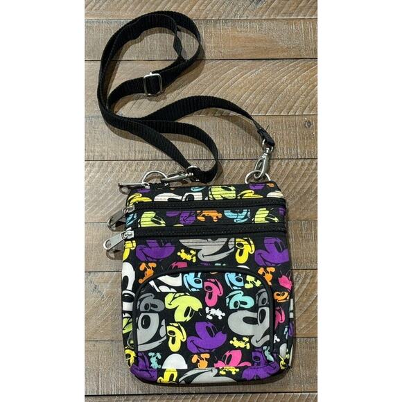 Disney Parks Exclusive Mickey Mouse Faces Pop Art Print Crossbody - Picture 2 of 9